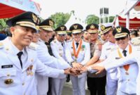 upacara pada Peringatan Hari Otonomi Daerah (Otda) XXIX Tahun 2025