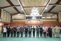 acara pengangkatan Pelaksana Daerah Duta Pancasila Paskibra Indonesia Kota Bekasi untuk periode 2025–2029