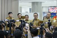 konferensi pers di Kantor Direktorat Jenderal Bina Pemerintahan Desa  Kemendagri