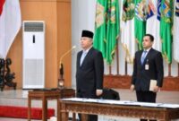 Kemendagri Tomsi Tohir hadiri acara Pelantikan terhadap 30 pejabat pengawas dan fungsional tersebut dilaksanakan di Gedung Sasana Bhakti Praja (SBP)