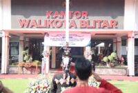 Upacara Hardiknas di Pemkot Blitar