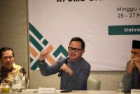 Wamendagri Bima Arya dalam kegiatan Workshop DPRD Kota Serang bertajuk “Penguatan Peran DPRD dalam Penyusunan Rencana Pembangunan Jangka Menengah Daerah (RPJMD) dan Pengelolaan Keuangan Daerah” 