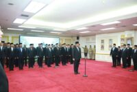 Kegiatan Pelantikan  Halilul Khairi sebagai Rektor Institut Pemerintahan Dalam Negeri (IPDN)