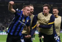 Gol Frattesi di menit ke-99 mengunci kemenangan sgregat 7-6 di Giuseppe meazza