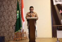 Gubernur Banten Andra Soni menjadi pembicara kunci (keynote speaker) pada Launching dan Bedah Buku Legasi Maulana Hasanuddin Banten