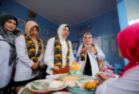 Ketua Tim Pembina (TP) Posyandu Provinsi Banten Tinawati Andra Soni bersama tim menuntaskan Peninjauan Transformasi New Posyandu di Kabupaten Pandeglang