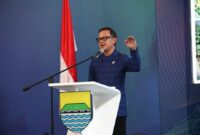 Wamendagri Bima Arya menjadi keynote speaker pada Simposium Bandung Asia Afrika City Network yang berlangsung di Aula Barat Institut Teknologi Bandung