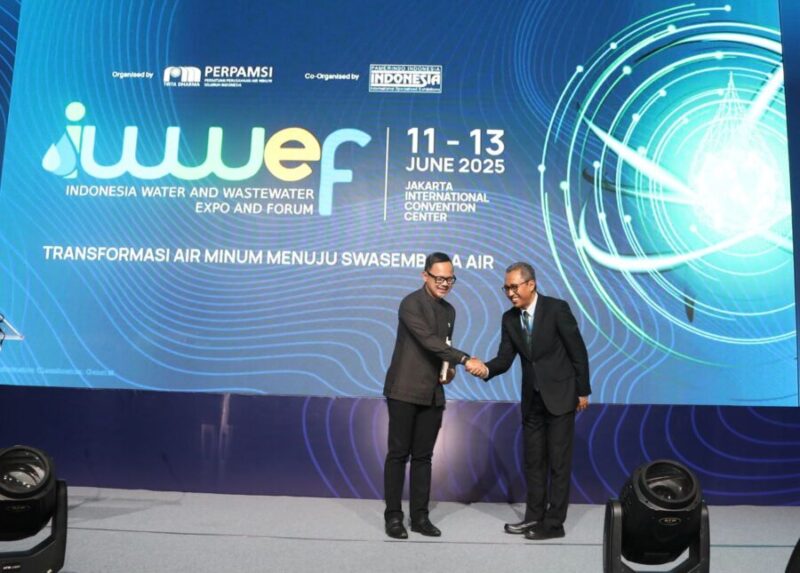 Wakil Menteri Dalam Negeri (Wamendagri) Bima Arya saat menghadiri acara Indonesia Water and Wastewater Expo and Forum