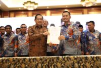 acara Pelantikan Dewan Pengurus Nasional Asosiasi DPRD Kabupaten Seluruh Indonesia (ADKASI) Periode 2025–2030 dan Seminar Nasional ADKASI di Hotel Borobudur Jakarta