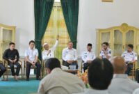 Rapat Koordinasi (Rakor) strategis bersama para kepala daerah di Bale Sri Baduga, Kabupaten Purwakarta