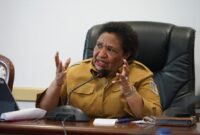 Wamendagri Ribka Haluk Dalam rapat koordinasi bersama Badan Pengarah Percepatan Pembangunan Otonomi Khusus Papua (BP3OKP)