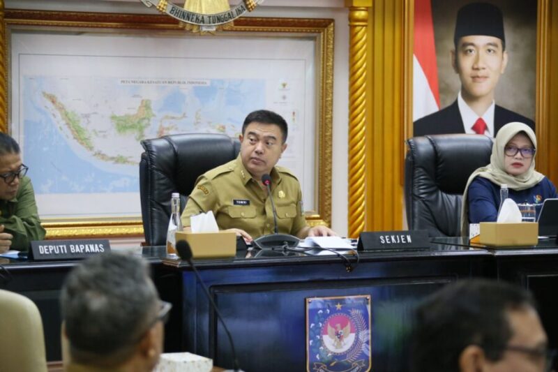 Rapat Koordinasi Pengendalian Inflasi Tahun 2025 yang digelar secara hybrid