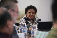 Wamendagri Ribka Haluk memimpin rapat kolaborasi terkait dukungan program, kegiatan, dan alokasi anggaran dalam rangka penguatan pelindungan bagi Calon Pekerja Migran Indonesia (CPMI) dan keluarganya