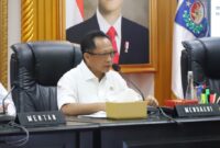 Menteri Dalam Negeri (Mendagri) Tito Karnavian memimpin Rapat Koordinasi (Rakor) Percepatan Swasembada Pangan Menghadapi Musim Kemarau 2025