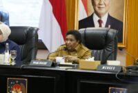Wamendagri Ribka Haluk dalam memimpin Rapat Koordinasi Pengendalian Inflasi Daerah yang dirangkaikan dengan Evaluasi PKG dan Program Tiga Juta Rumah