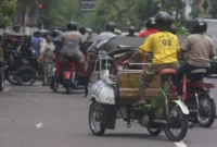 Becak motor alias bentor di Jogja. (Harian Jogja/Singgih M Hanafi)