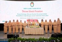 Peringatan Hari Ulang Tahun (HUT) ke-26 DWP di Gedung Sasana Bhakti Praja (SBP), Kantor Pusat Kemendagri, Jakarta