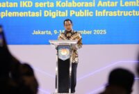 Menteri Dalam Negeri (Mendagri) Muhammad Tito Karnavian, Dalam Rapat Koordinasi Nasional (Rakornas) Dukcapil dengan Lembaga Pengguna 2025 di Pullman Jakarta Central Park, Selasa (9/12/2025) malam