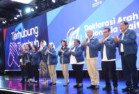 Acara Deklarasi Indonesia Digital di Samisara Grand Ballroom, Sopo Del Tower, Jakarta Selatan, Rabu (10/12/2025