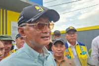 Menteri Pekerjaan Umum, Dody Hanggodo menjawab pertanyaan wartawan di Boyolali, Minggu (29/3/2026). (Jennus)