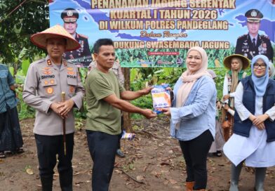 Polri dan Muspika Kalanganyar Bersinergi Tanam Jagung untuk Ketahanan Pangan