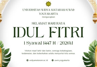 Seluruh Jajaran Universitas Widya Mataram Yogyakarta Mengucapkan Selamat Hari Raya Idul Fitri 1447 H/2026 M