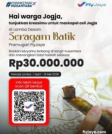 Angkat Budaya Lokal, FlyJaya Cari Desain Batik Terbaik untuk Pramugari