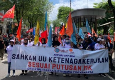 Ribuan Massa Peringati Hari Buruh di Jogja, Soroti Kebijakan Ketenagakerjaan
