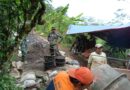 Pembangunan Jembatan Gantung Garuda Dikebut, TNI dan Warga Bahu Membahu