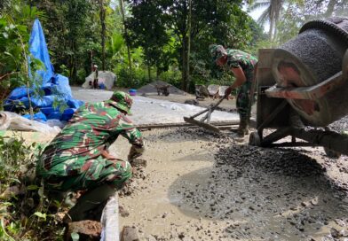 Semangat Gotong Royong Warnai Proyek TMMD Sengkuyung Tahap II di Kaliwiro