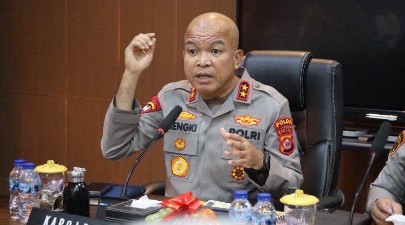 Irjen Pol Hengki Tegaskan Penindakan Tegas Kendaraan Tambang Pelanggar Aturan