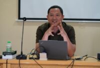 HCGA Manager di PT Jamu Air Mancur Solo, Eko Jadi Saputro saat memberikan materi kuliah umum di Prodi Hukum Program Magister UMY