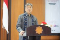 Ketua LLDIKTI Wilayah V saat memberikan sambutan dalam orasi pengukuhan guru besar UMY ke-53