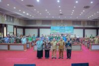 Marindo Kurniawan berfoto bersama para peserta usai membuka Pelatihan Kepemimpinan Nasional (PKN) Tingkat II Angkatan XXIV Tahun 2026 di Gedung Pusiban