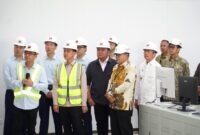 Wakil Presiden RI didampingi Gubernur Sumatera Selatan meninjau progres pembangunan fasilitas Pengolahan Sampah menjadi Energi Listrik (PSEL) Palembang.