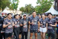 Menteri Ekonomi Kreatif/Kepala Badan Ekonomi Kreatif (Ekraf), Teuku Riefky Harsya, menghadiri peluncuran Garuda Finishers  di Gelora Bung Karno (GBK), Jakarta, Minggu (26/7/2026)
