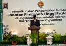 Sri Sultan Lantik Sembilan Pejabat Pimpinan Tinggi Pratama, Danrem 072/Pamungkas Hadir