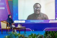 Foto keynote speeach UMYGrace 2026, Desmond Osaretin Oriakhogba, Ph.D., Associate Professor dari University of the Western Cape, Afrika Selatan