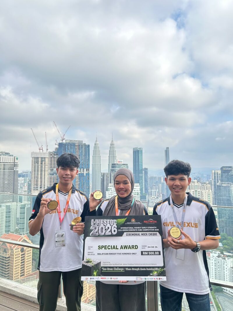 Tim Civil Nexus UMY Sabet Gold Medal, Best Paper, dan Top 4 di Kompetisi Beton Malaysia