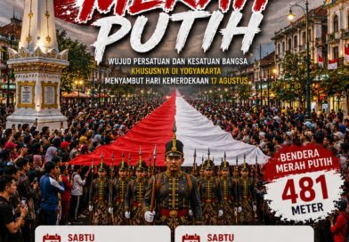 Sambut HUT ke-81 RI, Jogja Siapkan Pembentangan Bendera Raksasa 481 Meter