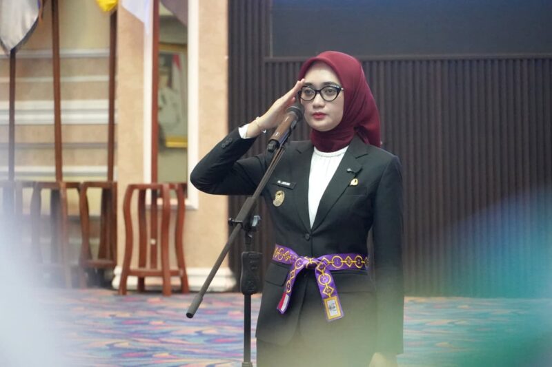 Pengukuhan Paskibraka Lampung 2026, Jihan Tekankan Semangat Kebersamaan