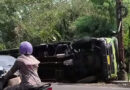 Truk Terguling Depan Hyatt Regency, Pengendara Diminta Waspada Palagan