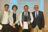 Dosen Fakultas Hukum UMY, Yordan Gunawan (dua dari kanan foto) setelah melakukan sidang doktoralnya di Universitat Pompeu Fabra, Spanyol