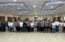 Kapolda Banten foto bersama peserta Uji Kompetensi Wartawan (UKW) PWI Banten Angkatan ke-28 di Aula Serba Guna Polda Banten, Serang  