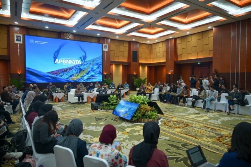 Konferensi Pers APBN KiTA di Jakarta pada Jumat (18/9/2026).