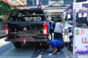 Petugas menguji opasitas gas buang mobil dinas BPBD Kota Yogyakarta jenis Mitsubishi Triton dalam program uji emisi gratis di Kompleks Balai Kota Yogyakarta, Selasa (22/9/2026).