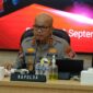 Kapolda Banten Irjen Pol Hengki menyampaikan keterangan pers terkait hasil identifikasi salah satu korban kapal Arupadhatu 1 yang hilang kontak di perairan Selat Sunda, Rabu (23/9/2026).