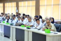 Suasana kegiatan Pengukuhan Indeks Kualitas Kebijakan yang dihadiri kepala OPD di lingkungan Pemprov Sumsel.