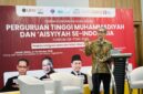 Foto Ketua Majelis Diktilitbang PP Muhammadiyah,  Prof. Dr. Bambang Setiaji, M.Si. dalam sambutan hari pertama pelaksanaan FORKOM GB PTMA 2026 di UMY