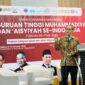 Foto Ketua Majelis Diktilitbang PP Muhammadiyah,  Prof. Dr. Bambang Setiaji, M.Si. dalam sambutan hari pertama pelaksanaan FORKOM GB PTMA 2026 di UMY